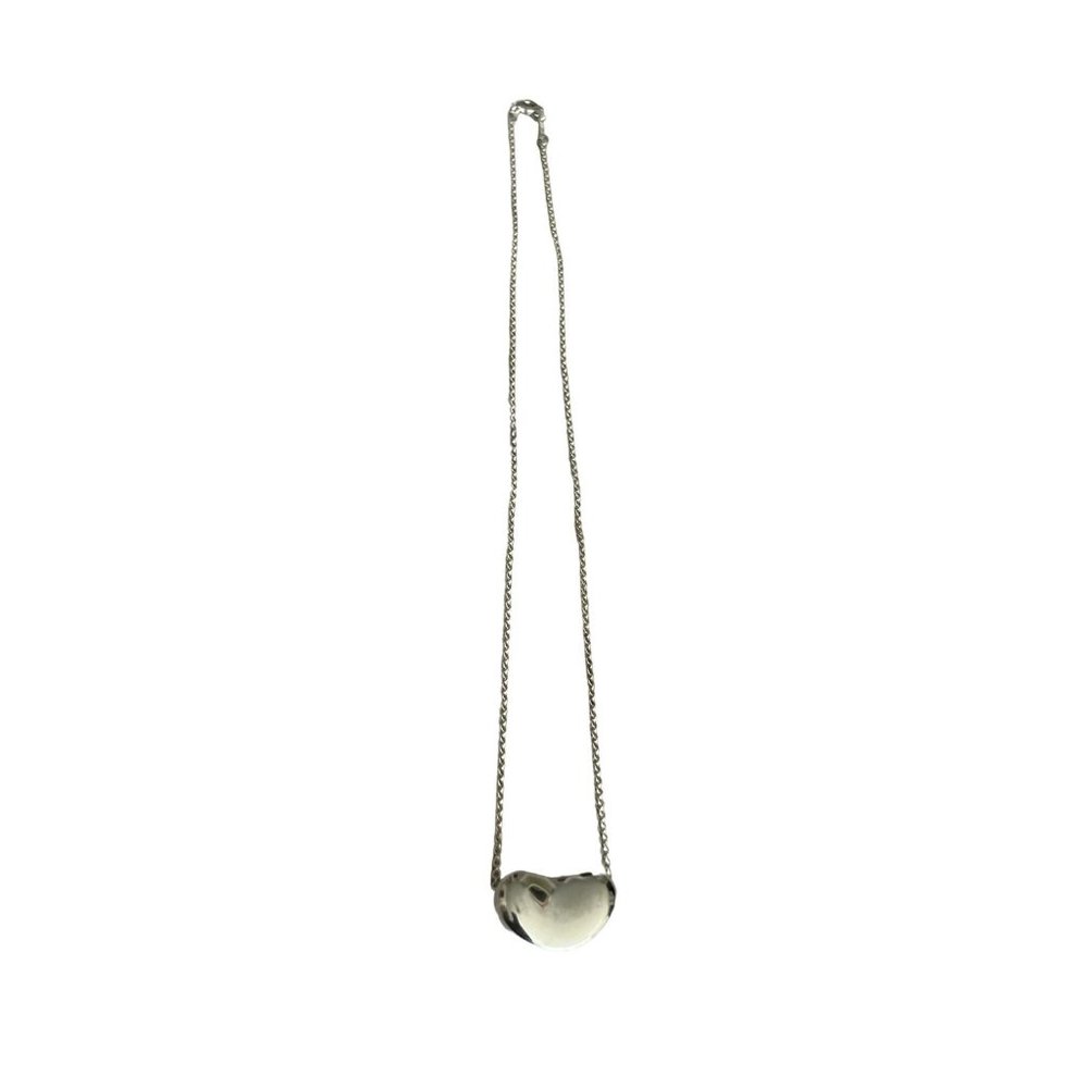 TIFFANY & CO Sterling Grande Bean Necklace 1158 - Picture 3 of 7